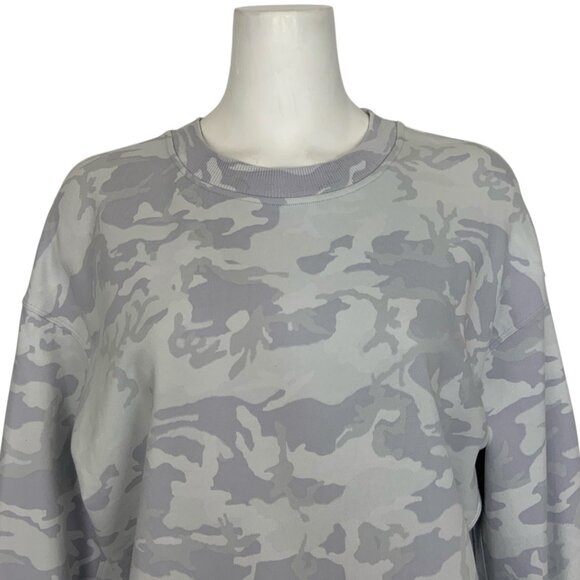 Lululemon Perfectly Oversized Crew Sweatshirt 8 Incognito Camo Alpine - Picture 8 of 13